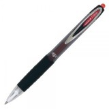 Pix cu gel Uni-ball Signo UMN-207, 0. 7mm, cu mecanism, corp semitransparent, grip cauciucat, scris rosu