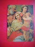 HOPCT 14982 SFANTA FAMILIE CU SF ECATERINA -PELLEGRINO TIBALDI 1527-1596 --ROMANIA -- CP PICTURA - -CIRCULATA