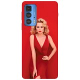 Husa compatibila cu Motorola G100 model margot Robbie, Silicon, TPU, Viceversa, Transparent, Carcasa