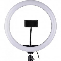 Lampa Circulara Ring Light cu Suport de Telefon, 10 Trepte pentru Reglaj si 7 Culori cu 3 Tipuri de Lumina