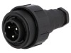Conector circular 3-pini IP68 filet interior