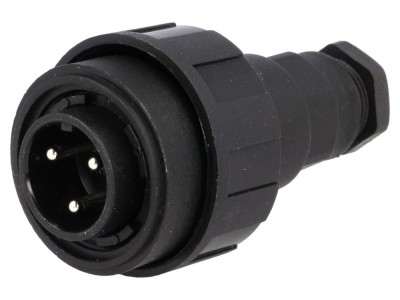 Conector circular 3-pini IP68 filet interior foto