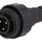 Conector circular 3-pini IP68 filet interior