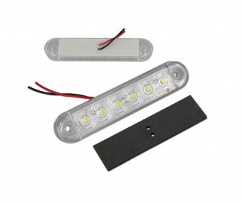 Lampa pozitie 6 led alba FR0173B foto