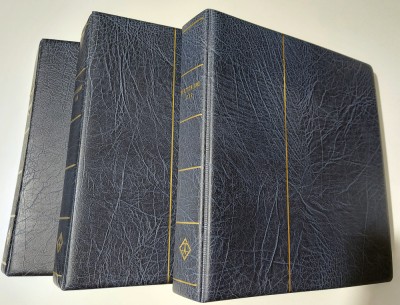 3 albume Leuchtturm cu posete Hawid, DDR 1949-1990 complet, ca nou. foto