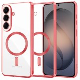 Husa MagSafe pentru Samsung Galaxy S26 S942, Techsuit, Luxury Crystal, Rosie