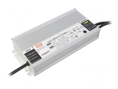 Alimentator LED 480W IP65 HLG-480H-C1750AB foto