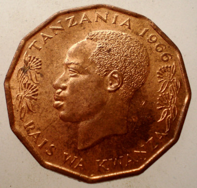 1.925 TANZANIA 5 SENTI 1966 XF foto