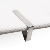 Cleme Fixare Față de Masă, Set 4 bucăți, Metal, Argintiu, Oem