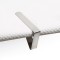 Cleme Fixare Față de Masă, Set 4 bucăți, Metal, Argintiu