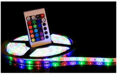 Banda LED RGB multicolor cu telecomanda 5 metri foto