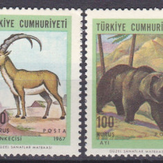 DB1 Fauna Europeana Turcia 1967 4 v. MNH