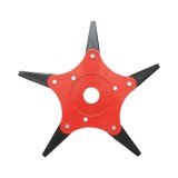 Disc pentru motocoasa cu 5 cutite pliabile, 255x25.4 mm, otel, Breckner Germany