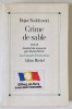 CRIME DE SABLE par BUJOR NEDELCOVICI , roman , 1989