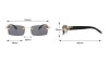 Rame Ochelari Vedere Ray Ban Gucci Prada, Brate Bambus Maro, Design Elegant, Livrare Rapida