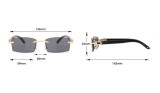Rama Ochelari Vedere Ray Ban Gucci Prada, Brate Bambus Maro, Model Nou