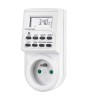 Priza Programabila Digitala Generic, Temporizator, 2300W, Protectie Suprasarcina, Alb