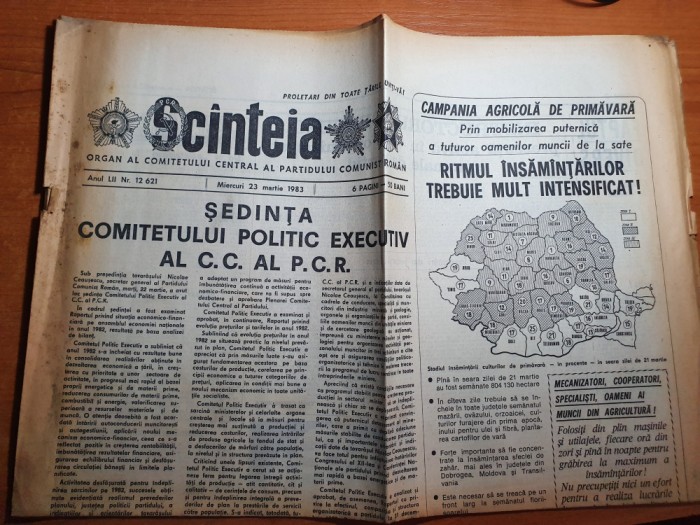 scanteia 23 martie 1983-articol si foto orasul beius si baile tusnad