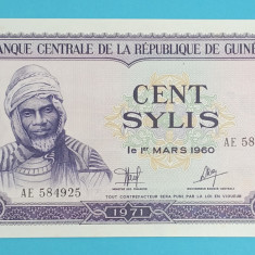 Guineea 100 Sylis 1971 'Samory Toure' aUNC+ serie: AE 584925