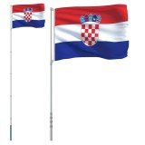 Steag Croatia si stalp din aluminiu, 5,5 m