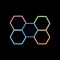 Lumina LED RGB Hexagonala Profesionala Alunminiu , 5 Module 244x170CM 192W, Echivalent 1600W, Garaj, Salon, Atelier