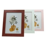 Rama foto sidefata No. K160, PVC, 15x20cm, visiniu/roz/alb