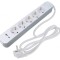 Prelungitor alimentare 3 prize PVC alb
