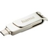 Memorie USB Hama C-Rotate Pro, 256GB, USB-C 3.1/3.0, 90MB/s, Metal Argintiu