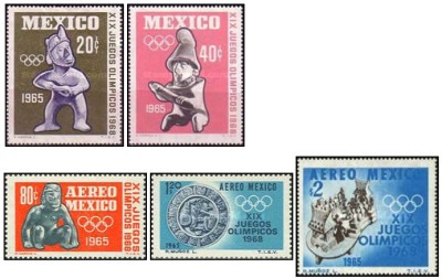 Mexic 1965 - Jocurile Olimpice, serie neuzata foto
