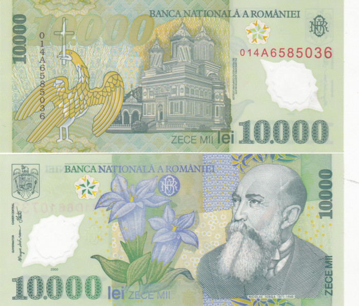 Bancnota 10000 lei - Romania 2000 - UNC