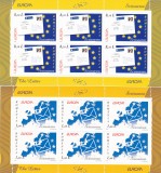 EUROPA 2008,SCRISOAREA,MINICOLI DE 6,Lp.1802b,2008, MNH ** ROMANIA.