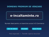 Domeniu premium e-incaltaminte.ro &ndash; ideal pentru magazin online de &icirc;ncălțăminte