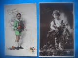 HOPCT 1783 COPII--ROMANTICA-FRANTA-LOT 2 CARTI POSTALE VECHI-CIRCULATE