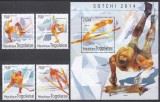Togo 2014 - Jocurile Olimpice de iarnă - Soci, Serie + Colita, MNH, Nestampilat
