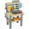 Bucatarie Copii Smoby Mud Kitchen cu 15 Accesorii, Rezistenta UV, Exterior, 72x36x99 cm, +3 Ani