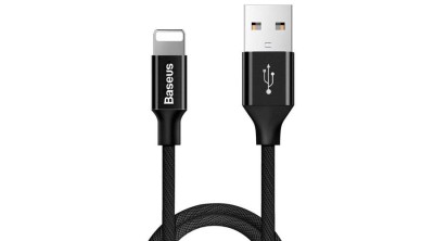 Baseus Lightning Yiven rezistent la curele Apple iPhone Cablu de date și &amp;icirc;ncărcare 2A 1.2m negru (CALYW-01) foto
