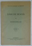 INSTITUTUL GEOLOGIC AL ROMANIEI , DARI DE SEAMA ALE SEDINTELOR , VOLUMUL IX , 1920 -1921, APARUTA 1926