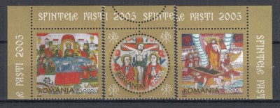 ROMANIA 2005 LP 1679 SFINTELE PASTI SERIE MNH foto