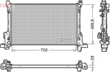 Radiator racire motor Fiat Talento, Talento Sasiu; Opel Vivaro B, Vivaro B Sasiu; Renault Trafic III, Trafic III Sasiu Motor 1.6 Cdti, 1.6 Cdti, 1.6