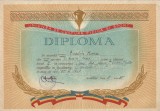 A4060N Diplomă sportivă, atletism, 1961, Craiova