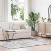 VidaXL Covor shaggy cu pom &icirc;nalt, NAVARRA, gri argintiu, 160x230 cm