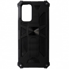 Husa antisoc plastic cu TPU, stand, fixare pe suport auto magnetic, neagra, pentru Xiaomi Redmi Note 10 Pro, Note 10 Pro Max