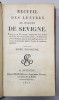 RECUEIL DES LETTRES DE MADAME DE SEVIGNE , TOME TROISIEME , 1810