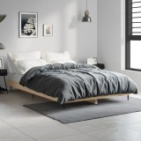 VidaXL Cadru pat fără saltea stejar sonoma 120x190 cm, lemn prelucrat
