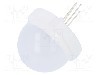 Dioda LED, 20mm, RGB, {{Luminozitate}}, 20mA, 4,2...4,3/3,2...3,3/2,9...3V, POLAM-ELTA - CQL-410 RGB / WK