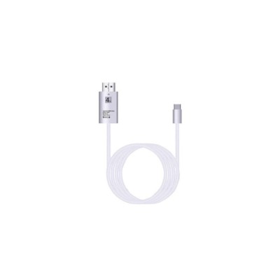 Cablu USB 3.1 Type C la HDMI 4K pentru dispozitivele cu mufa Tip C, Alb foto