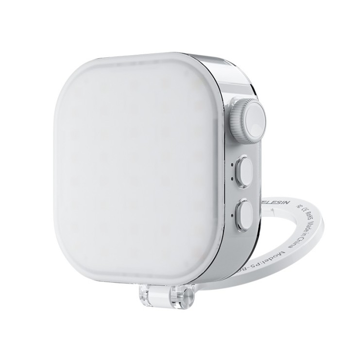 Lampa Magnetica &quot;Ice Cube&quot; cu Iluminare LED, Telesin P5-BGD-03, Design Portabil si Multifunctional, compatibila iPhone 16,15,15,14,13,12