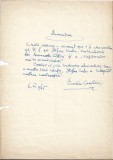 A3241N Document scris și semnat olograf de Eusebiu Camilar, 1965