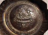 Argint SET MASIV unic 2 FARFURII 1850 - 1900 BIEDERMEIER manopera EXCEPTIONALA