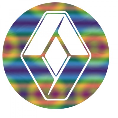 Sticker Auto Renault , Cerc, Design Modern si Simplu pentru Masina Ta foto